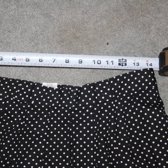 Orvis Made in USA Black and White Polka Dot Skirt Size 14 100% Cotton Modest - Picture 13 of 14
